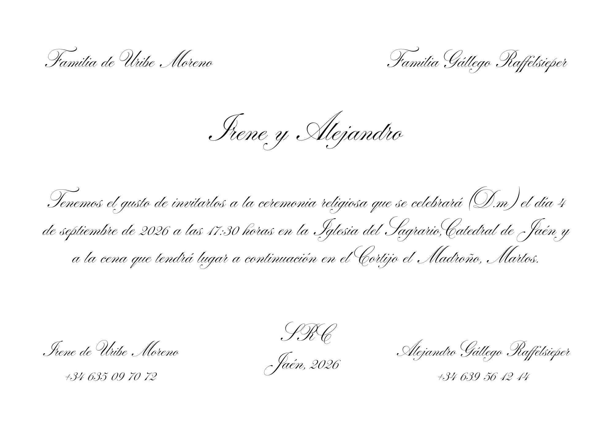 Invitación Boda